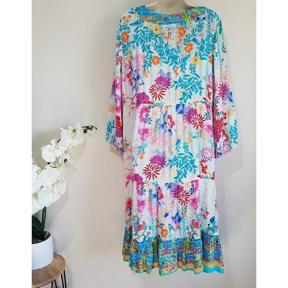 Shana Floral Printed Midi Dress - Picture 3 of 9